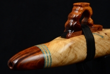 Oak Burl Native American Flute, Minor, Low D-3, #F47G